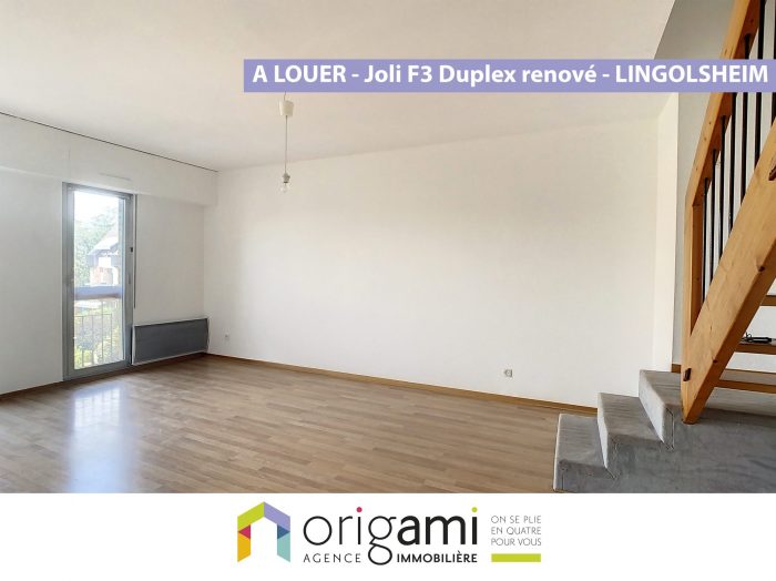 Duplex à louer, 3 pièces - Lingolsheim 67380