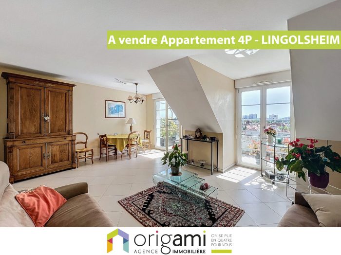Appartement à vendre, 4 pièces - Lingolsheim 67380