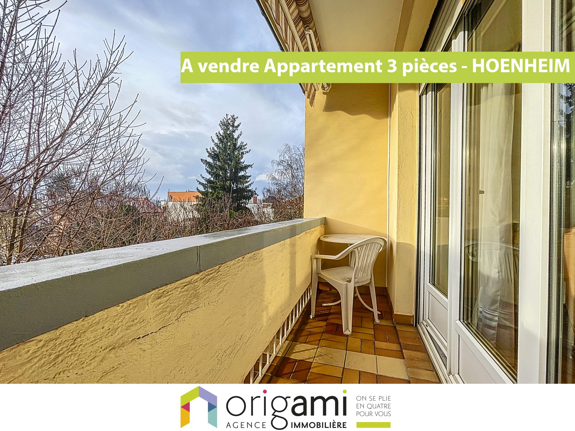 Vente Appartement 81m² 3 Pièces à Hoenheim (67800) - Origami