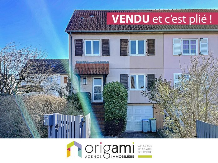 Maison mitoyenne 1 côté à vendre, 5 pièces - Lingolsheim 67380