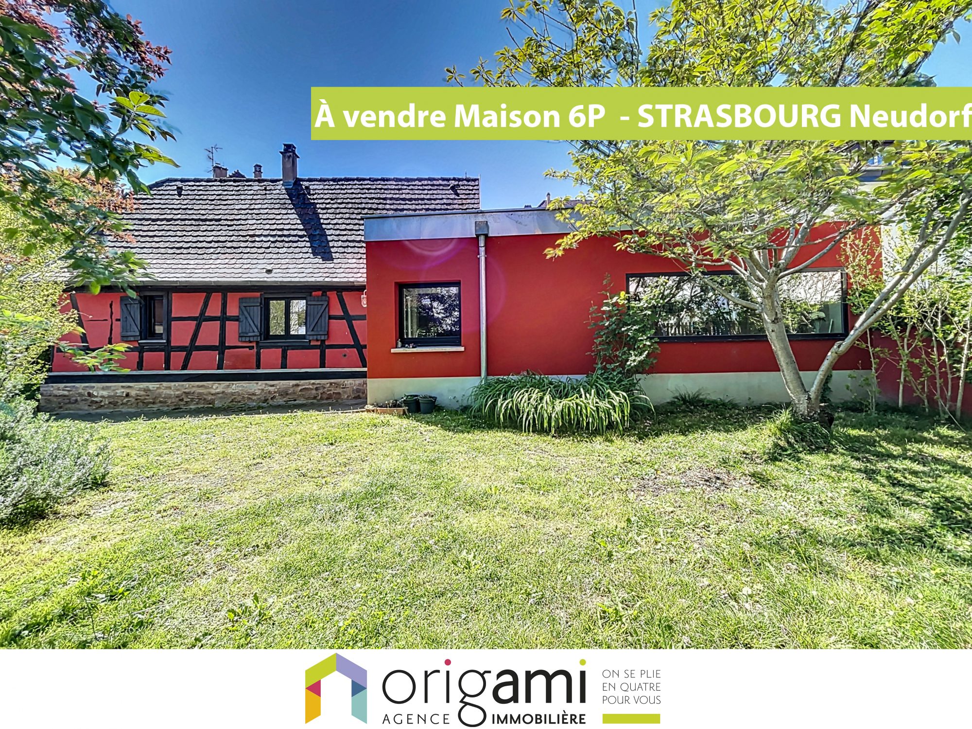 Vente Maison 110m² 5 Pièces à Strasbourg (67100) - Origami