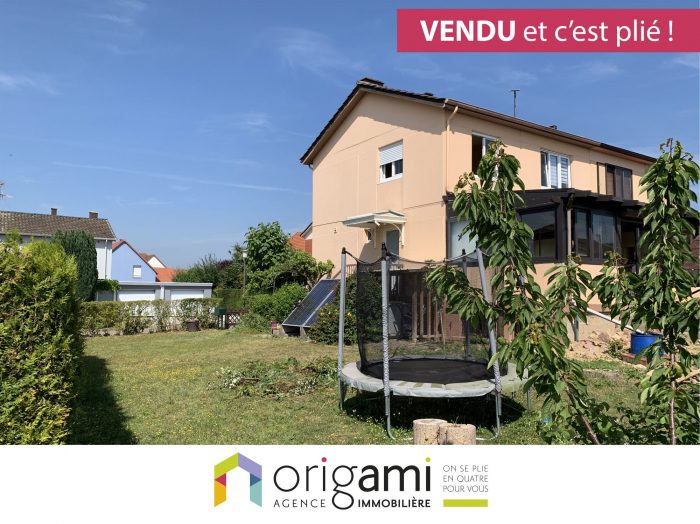 Maison mitoyenne 1 côté à vendre, 5 pièces - Breuschwickersheim 67112