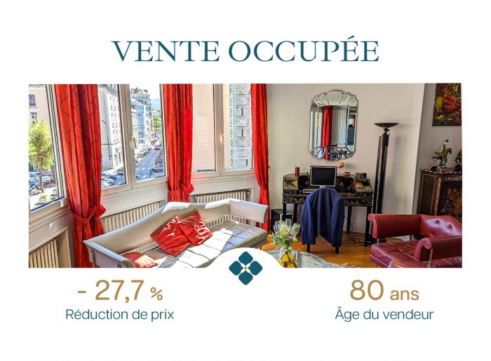 Appartement à vendre en viager, 2 pièces - Grenoble 38000