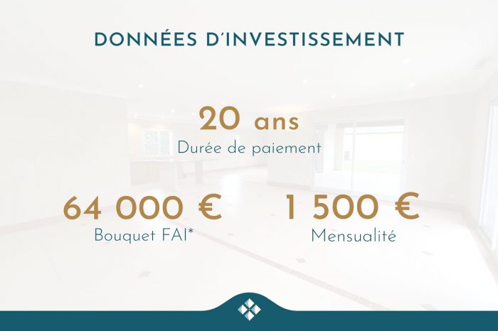 Maison contemporaine à vendre à terme, 5 pièces - Saint-Denis-de-Pile 33910