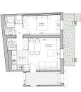 44 m² Appartement  Bordeaux Bordeaux centre 2 pièces