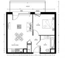  Appartement 43 m² 2 pièces Saint-Baldoph 