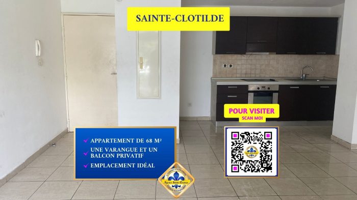 Appartement à vendre, 4 pièces - Sainte-Clotilde 97490