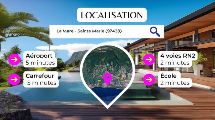 Photo Villa T4 de 105 m² à La Mare Sainte Marie - VEFA - Agence Immo Transac, Immobilier en ligne à La Réunion image 2/10
