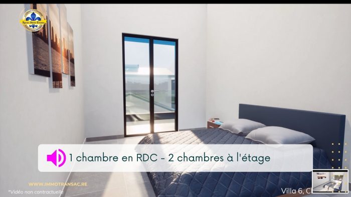 Photo Villa T4 de 105 m² à La Mare Sainte Marie - VEFA - Agence Immo Transac, Immobilier en ligne à La Réunion image 6/10