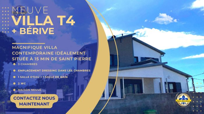 Villa à vendre, 4 pièces - Le Tampon 97430