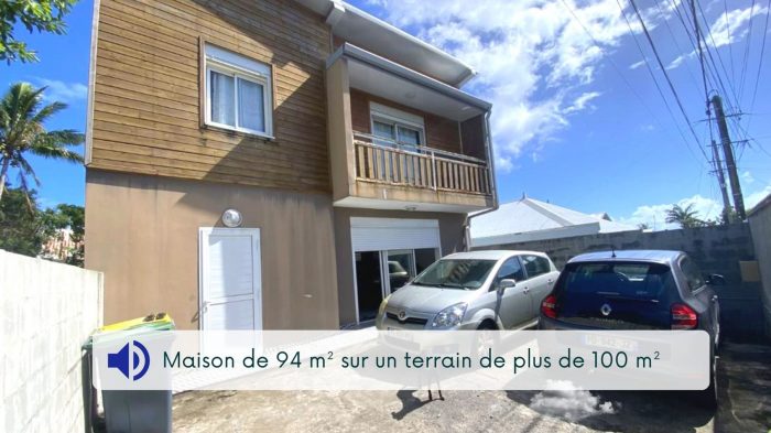 Maison individuelle à vendre, 4 pièces - Saint-André 97440