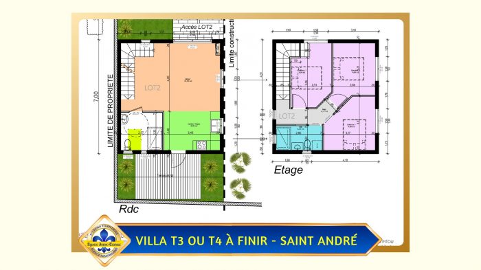 Maison individuelle à vendre, 4 pièces - Saint-André 97440