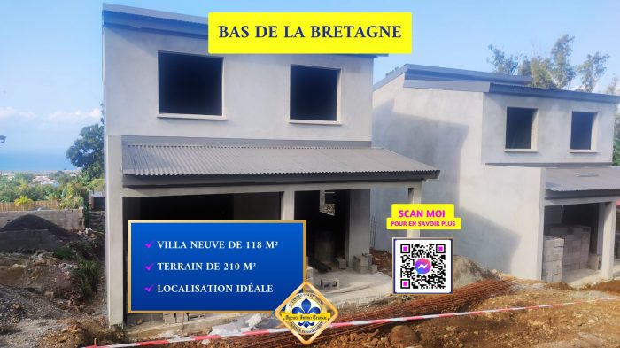 Maison individuelle à vendre, 4 pièces - Saint-Denis 97490