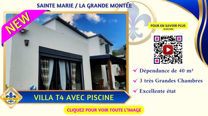 Villa à vendre, 4 pièces - Sainte-Marie 97438