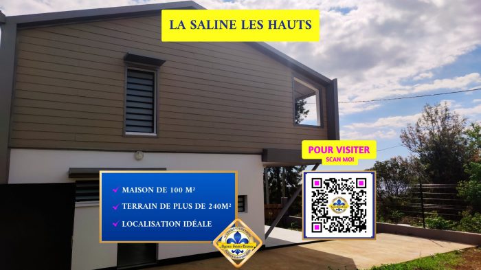 Villa à vendre, 4 pièces - Saint-Paul 97460