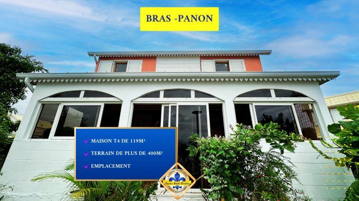Maison individuelle à vendre, 4 pièces - Bras-Panon 97412