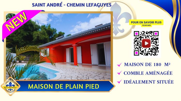 Maison à vendre, 6 pièces - Saint-André 97440