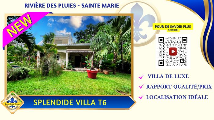 Villa à vendre, 6 pièces - Sainte-Marie 97438