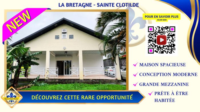 Maison à vendre, 4 pièces - Saint-Denis 97490