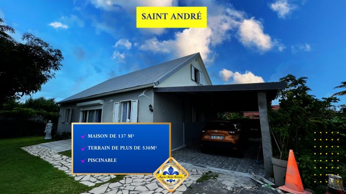 Maison individuelle à vendre, 5 pièces - Saint-André 97440