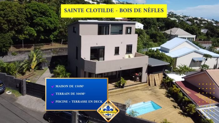 Villa à vendre, 4 pièces - Saint-Denis 97490