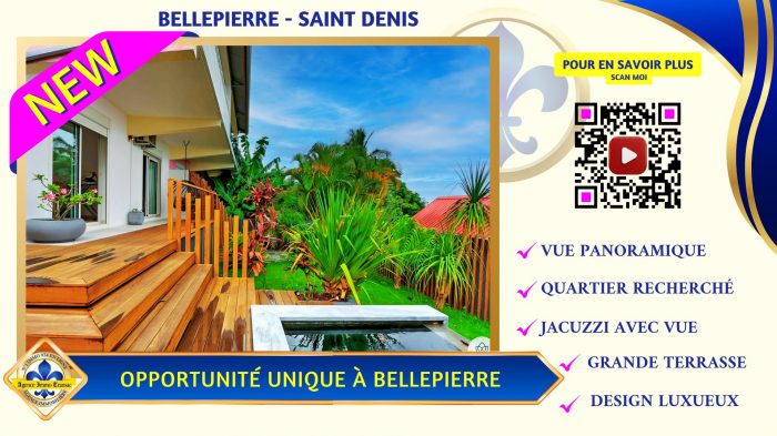 Maison contemporaine à vendre, 4 pièces - Saint-Denis 97400
