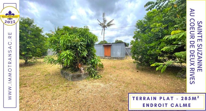 Terrain constructible à vendre, 285 m² - Sainte-Suzanne 97441