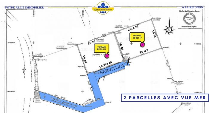 Terrain constructible à vendre, 327 m² - Les Trois-Bassins 97426