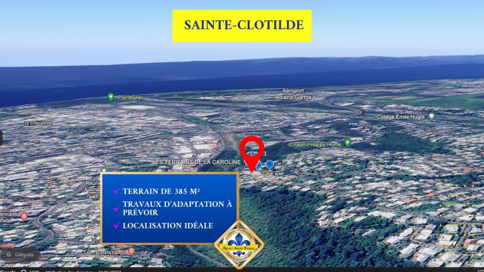 Terrain constructible à vendre, 385 m² - Saint-Denis 97490