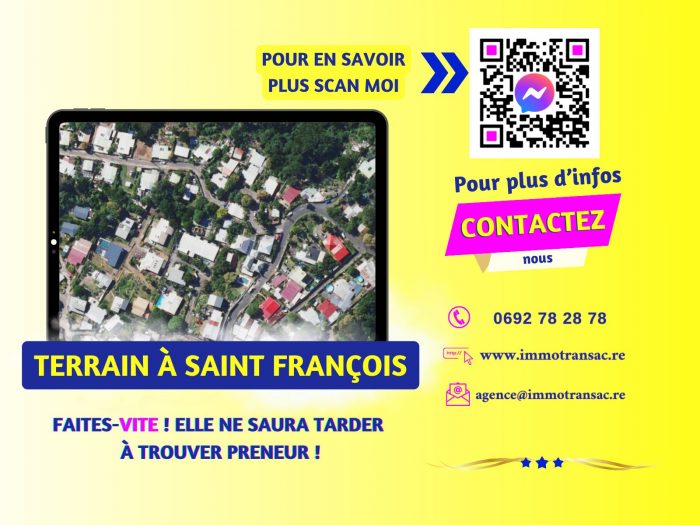 Terrain constructible à vendre, 298 m² - Saint-Denis 97400