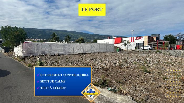 Terrain constructible à vendre, 296 m² - Le Port 97420
