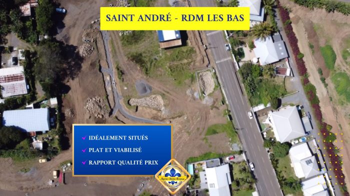 Terrain constructible à vendre, 355 m² - Saint-André 97440