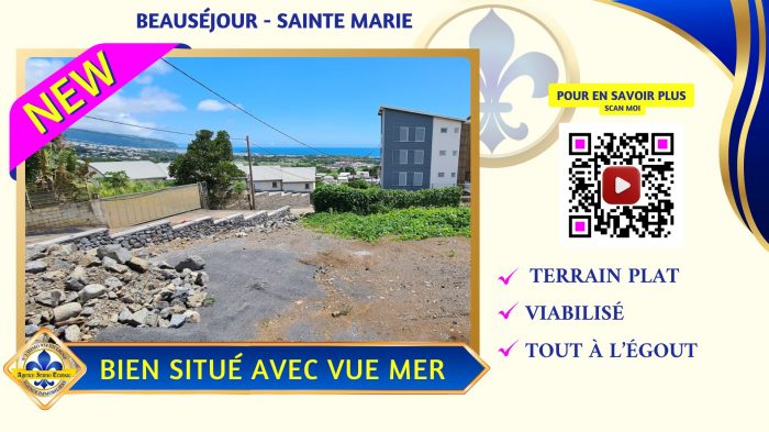 Terrain constructible à vendre, 256 m² - Sainte-Marie 97438