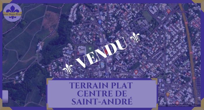 Terrain constructible à vendre, 540 m² - Saint-André 97440