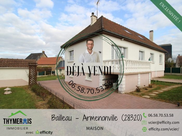 Maison à vendre, 5 pièces - Bailleau-Armenonville 28320