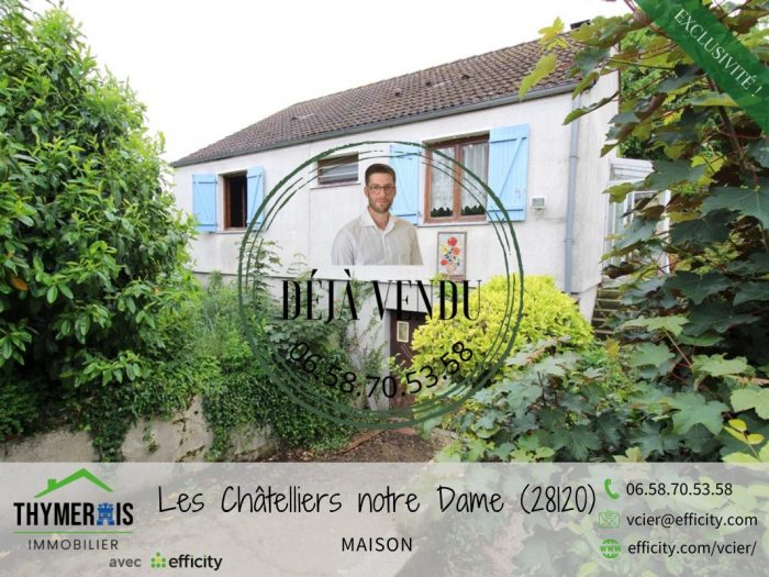 Maison ancienne à vendre, 3 pièces - Les Châtelliers-Notre-Dame 28120