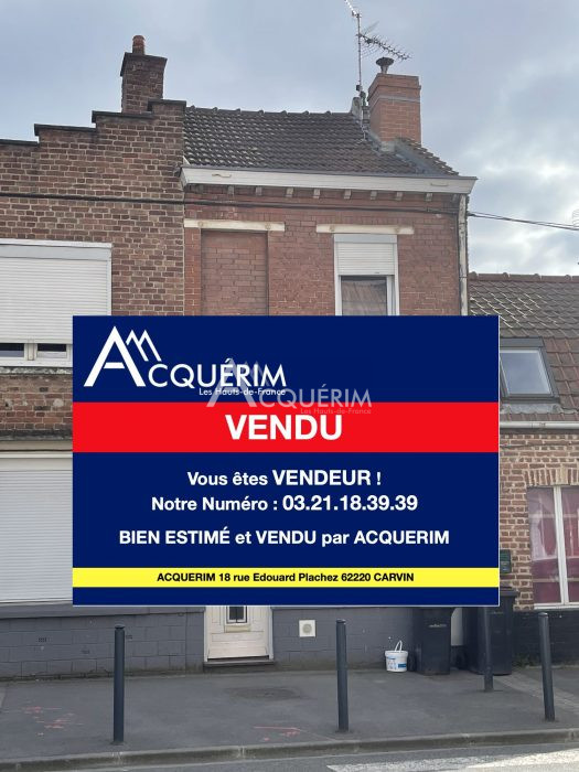 Maison ancienne à vendre, 3 pièces - Carvin 62220