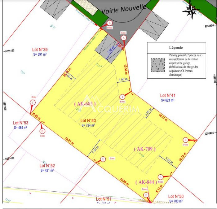 Terrain constructible à vendre, 07 a 24 ca - Annay 62880