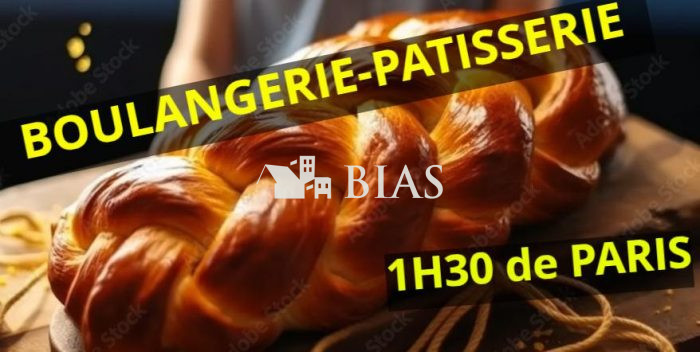 BOULANGERIE-PATISSERIE à 1h30 de PARIS à vendre MURS & FONDS
