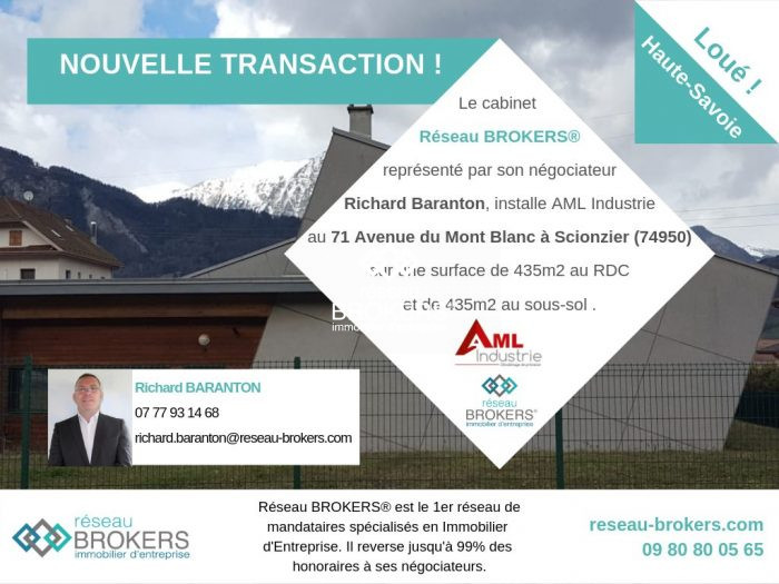 Local industriel à louer, 465 m² - Scionzier 74950