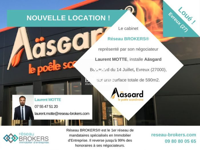 Local commercial à louer, 590 m² - Évreux 27000