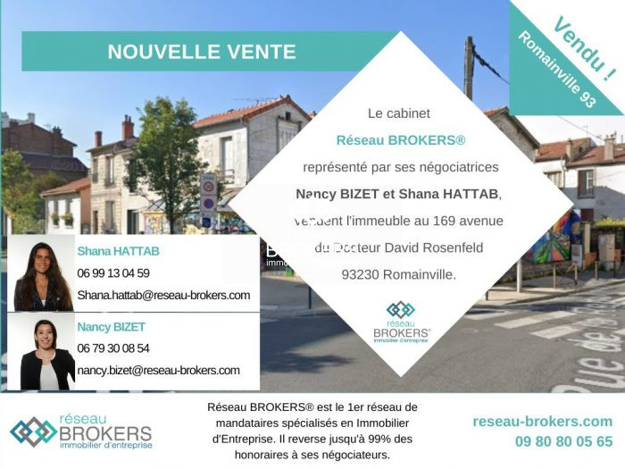 Immeuble à vendre, 193 m² - Romainville 93230
