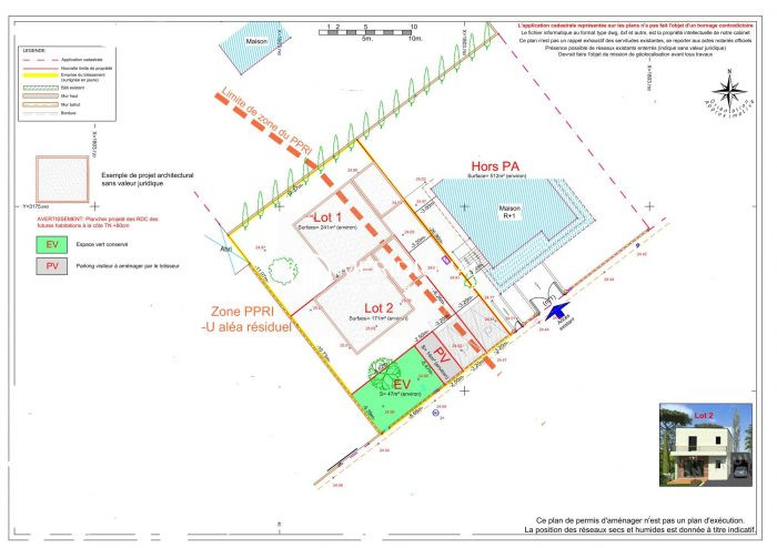 Terrain constructible à vendre, 241 m² - Bernis 30620