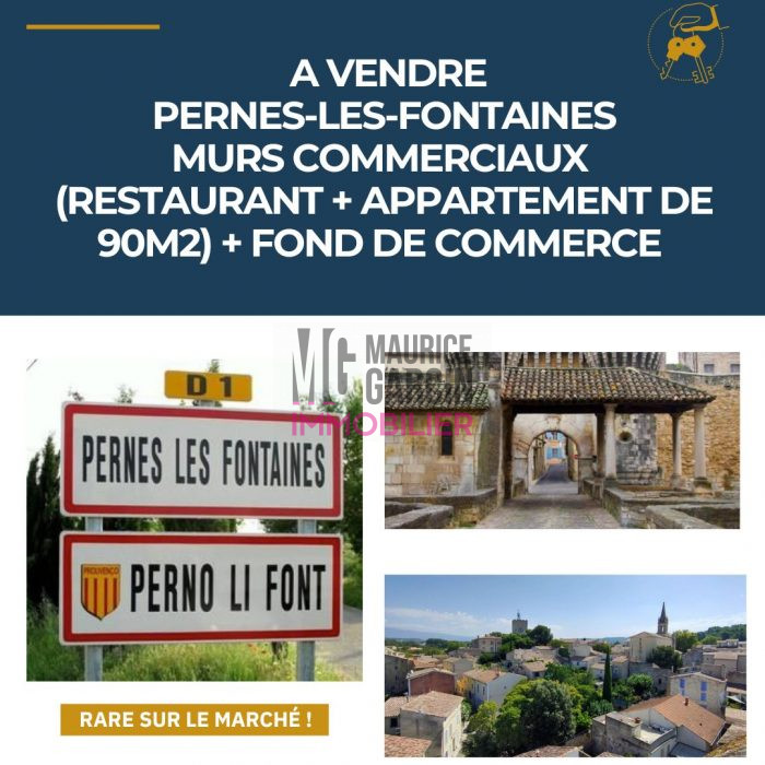 Local commercial à vendre, 205 m² - Pernes-les-Fontaines 84210