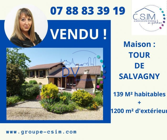 Maison individuelle à vendre, 6 pièces - La Tour-de-Salvagny 69890