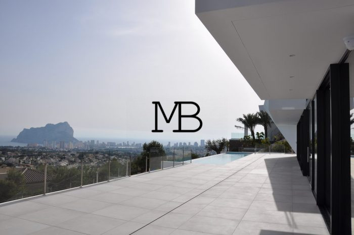 Photo Nouvelle villa moderne en construction de designer exclusive avec vue panoramique sur la mer Méditerranée à Racó de Galeno (Benissa), Costa Blanca. Avec 560 m² construits, ascenseur. image 12/41