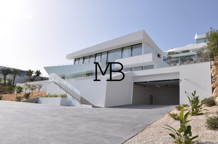 Photo Nouvelle villa moderne en construction de designer exclusive avec vue panoramique sur la mer Méditerranée à Racó de Galeno (Benissa), Costa Blanca. Avec 560 m² construits, ascenseur. image 13/41