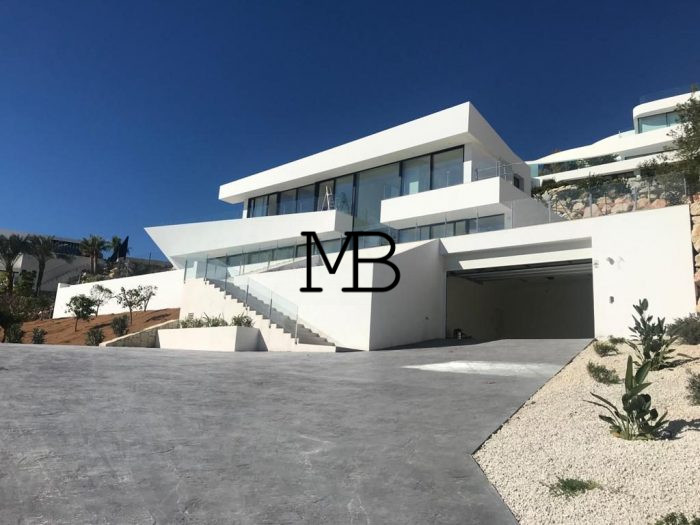 Photo Nouvelle villa moderne en construction de designer exclusive avec vue panoramique sur la mer Méditerranée à Racó de Galeno (Benissa), Costa Blanca. Avec 560 m² construits, ascenseur. image 41/41