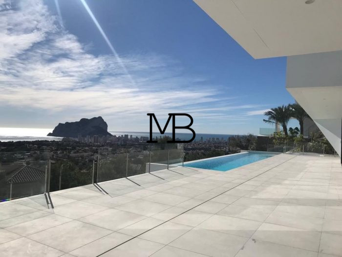 Photo Nouvelle villa moderne en construction de designer exclusive avec vue panoramique sur la mer Méditerranée à Racó de Galeno (Benissa), Costa Blanca. Avec 560 m² construits, ascenseur. image 39/41