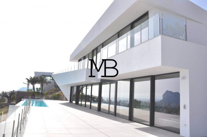 Photo Nouvelle villa moderne en construction de designer exclusive avec vue panoramique sur la mer Méditerranée à Racó de Galeno (Benissa), Costa Blanca. Avec 560 m² construits, ascenseur. image 11/41